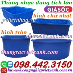 Tank nhựa dung tích lớn - thùng nhựa dung tích lớn