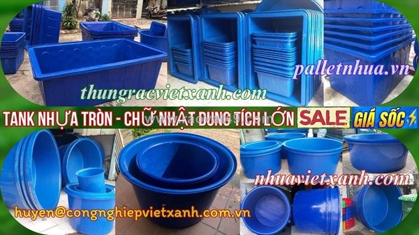 Tank nhựa dung tích lớn - thùng nhựa dung tích lớn