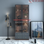Tủ rượu cánh kính khung tủ gỗ công nghiệp mdf giá tốt
