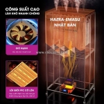 Tủ sấy quần áo đa năng gấp gọn haera-emasu nhật bản et304, công suất 1500w, thiết kế mới.
