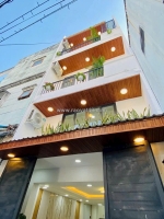 6.3 tỷ- bán nhà mới đẹp 4 tầng hẻm xe hơi sát mặt tiền phan văn trị-khu