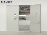 Cửa thép công nghiệp 2 cánh sky light
