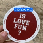 Đại phát chuyên in ấn lót ly giấy in logo tên quán theo yêu cầu .