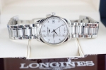 Đh nữ : longines master collection l2.128.4.77.6 -automatic đính 12 viên kim cương fullbox