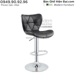 Ghế bar café nhà hàng bọc nệm simili chân nâng hạ nhập khẩu giá rẻ hcm cb2126-p