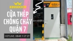 Giá cửa thép chống cháy tại quận 7 - tphcm