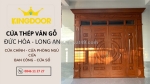 Giá cửa thép vân gỗ tại đức hòa - long an