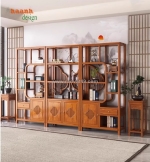 Kệ gỗ bày đồ trang trí - nâng tầm không gian sống