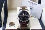 Longines conquest classic gmt l2.799.5.56.7 - niềng vàng hồng k - size 42mm - fullbox