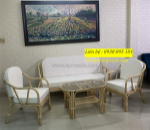 Mẫu sofa mây tự nhiên phòng khách giá rẻ