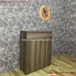 Tủ giày gỗ công nghiệp màu vân gỗ tiện nghi giá tốt