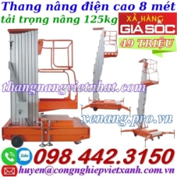 Thanh lý xả hàng giá cực sốc - thang nâng điện đơn 125kg nâng cao 8 mét