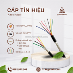 Cáp tín hiệu chống nhiễu 8x0.22 altek kabel lõi phân màu, chống nhiễu 2 lớp