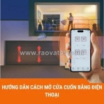 Cách mở cửa cuốn bằng điện thoại