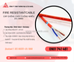 Cáp chống cháy chống nhiễu 2x1.5 tiêu chuẩn iec 60331, bs 6387