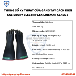 Găng tay cách điện salisbury electriflex lineman class 3 size 9