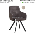 Ghế ăn nhà hàng ghế tiếp khách văn phòng bọc nệm simili chân sắt hcm lux 8a-p