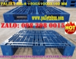 Pallet nhựa kt: 1200x1000x160mm, lõi thép bên trong