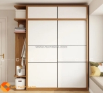 Tủ áo gỗ công nghiệp cửa lùa phong cách nhật bản