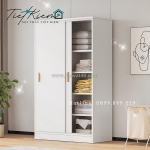 Tủ đứng quần áo cánh lùa: giải pháp cho không gian hẹp đầy tiện nghi