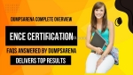 Why is ence certification easier with dumpsarena?