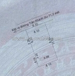 # nhà kiệt 3m thẳng thông gần mt trần khánh dư, an thượng, 75m2, ngang 6.1m,