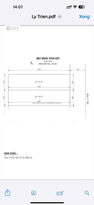 🔴💥bán 1 cặp đất đường lý triện - gía đầu tư - dt : 9x= 162m2