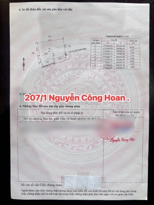 🔴💥bán đất kiệt ô tô 207/1 nguyễn công hoan - cách đường chính đúng 10m