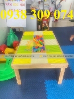 Bàn lego trẻ em, bàn chơi cát trẻ em, tường lego trẻ em