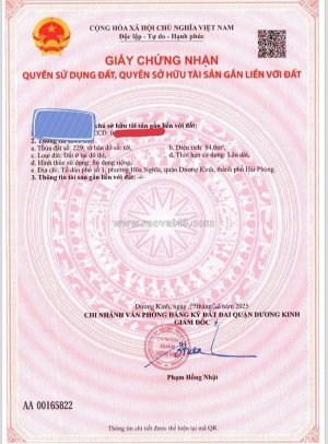 Bán lô đất tuyến 2 hòa nghĩa – gần vinhomes dương kinh – giá chỉ 23,x triệu/m²!