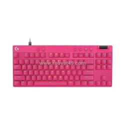 Bàn phím logitech pro x tkl rapid wired gaming (magenta)