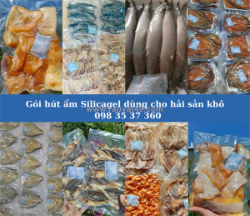 Bảo quản hải sản khô với gói hút ẩm thịnh phong