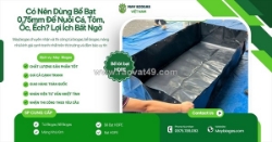 Bể bạt hdpe 0.75mm nuôi, tôm, cá, ốc, ếch
