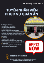 Bò nướng than hoa 2 tuyển phục vụ quán ăn