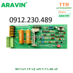 Bo xung điều khiển van tỷ lệ aravin apcv-v1.4h-ap hoạt động bền bỉ, ổn định và kinh tế