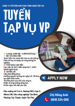 Cần tuyển nhân viên tạp vụ văn phòng