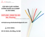 Cáp báo cháy không chống nhiễu 6×0.22mm² altek kabel