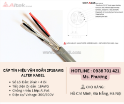 Cáp tín hiệu vặn xoắn 2pawg altek kabel đà nẵng, hà nội, hồ chí minh