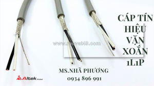 Cáp tín hiệu vặn xoắn altek kabel 1/2/3/4 lõi – 1 lớp chống nhiễu