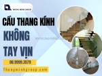 Cầu thang kính không tay vịn – giải pháp thẩm mỹ và hiện đại cho không gian sống