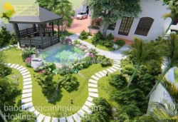 Chăm sóc cảnh quan công ty, bảo dưỡng cây xanh