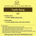 Chay dgemma tuyển bếp và phụ bếp