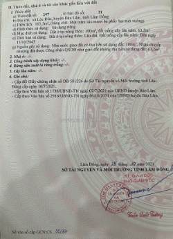 Chính chủ cần bán lô đất đẹp – lộc đức, bảo lâm, lâm đồng