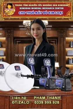 Cho thuê máy dò kim loại màu công nghệ hiện đại