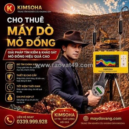 Cho thuê máy dò quặng đồng chuyên dụng