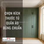 Chọn kích thước tủ quần áo đúng chuẩn
