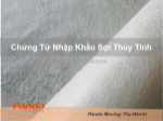 Chứng từ nhập khẩu sợi thủy tinh