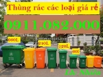 Cung cấp thùng xử lý rác thải, thùng phân loại, thùng rác 120l 240l giá rẻ- lh 0911082000