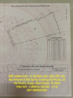 Đất chính chủ - vị trí đẹp- giá  siêu tốt- cần bán nhanh lô đất tại huyện bình