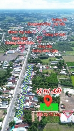 Đất mặt tiền nhựa – 1 sẹc nguyễn chí thanh, ngay tt dương minh châu 3xxtr